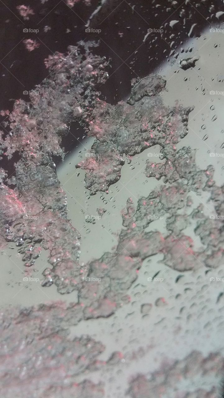 Heart ice.. This  formed between the windshield washer fluid and snow all by itself while sitting in  drive thru..