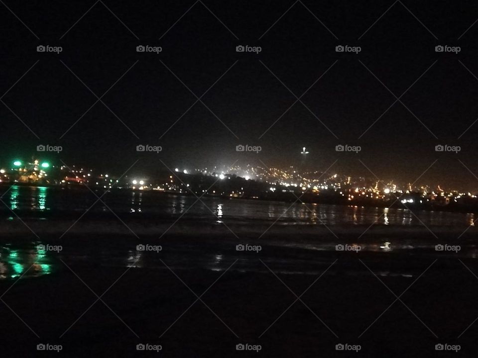 paseo de noche playa