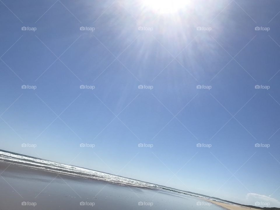 View of the sun at Venus Bay Melbourne Australia 
