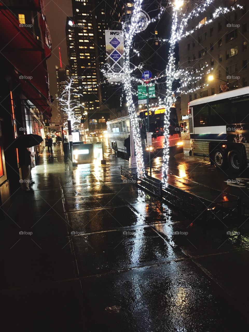 Holiday Lights on Sixth Avenue, looking south from 57th Street. “...Love like you’ve never been hurt. Dance like nobody’s watching.” Satchel Paige