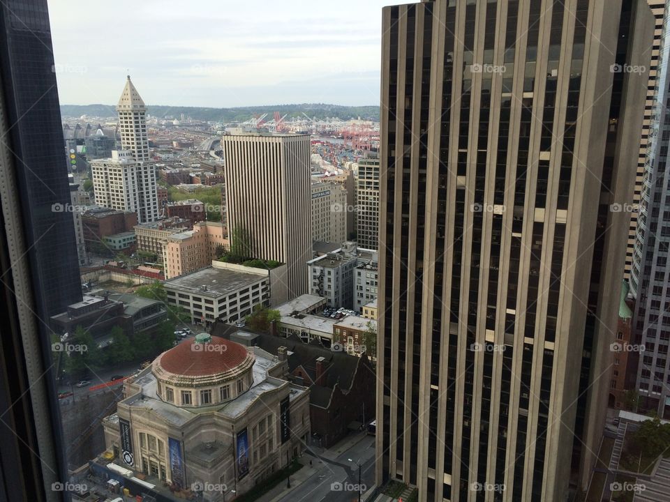 Seattle from high