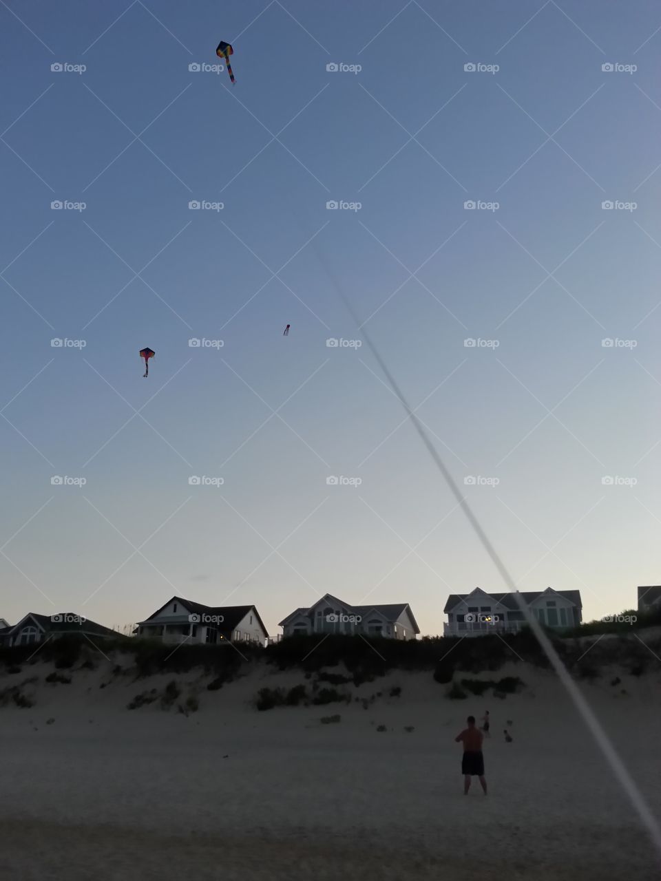 Kites on beach