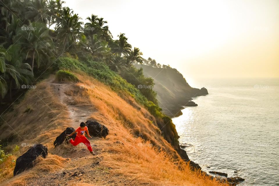 fun time at the sunset point