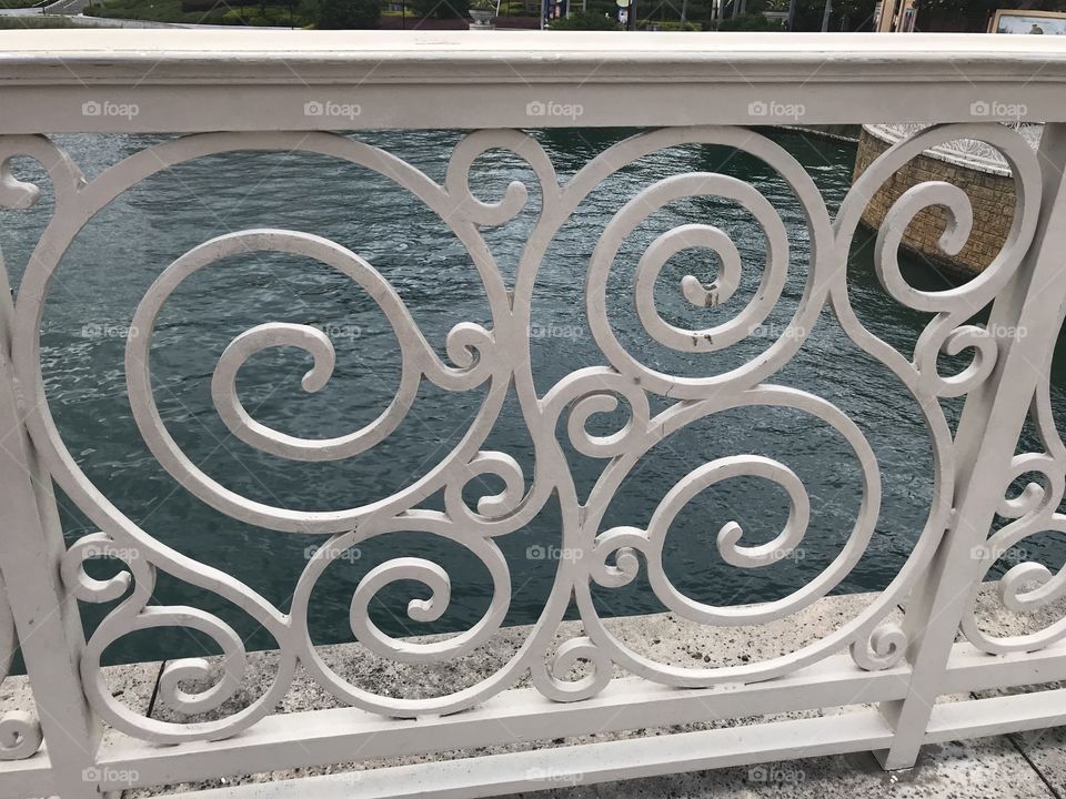 Beautiful designed fence displayed at Universal Studios.
