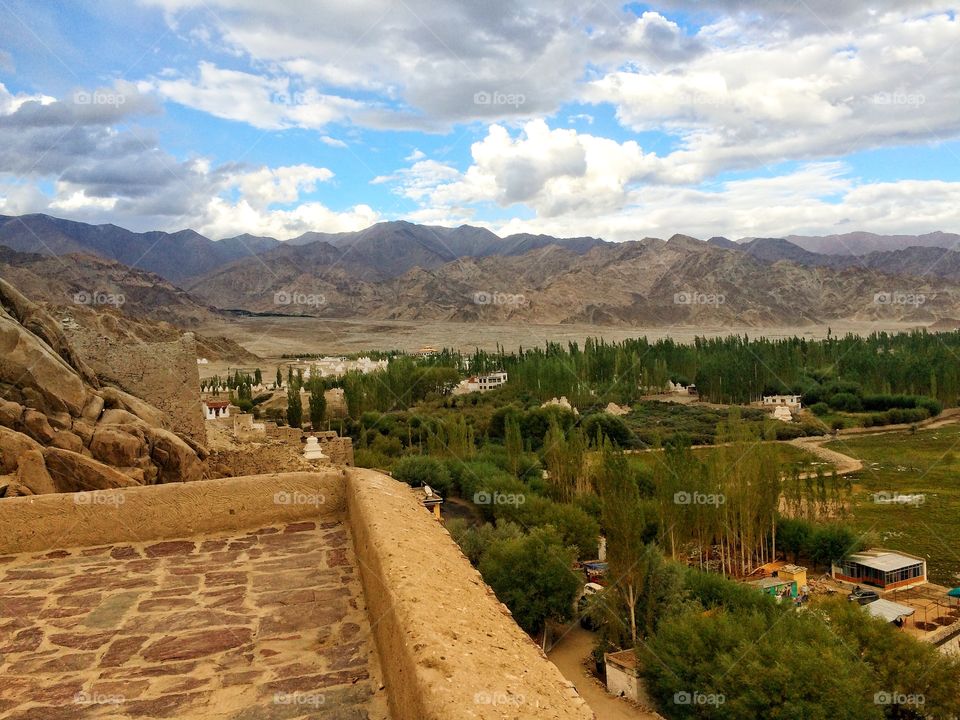 Let not our mind play with us!! Beauty is within just like this picture has mountains, plains, greenery and fort