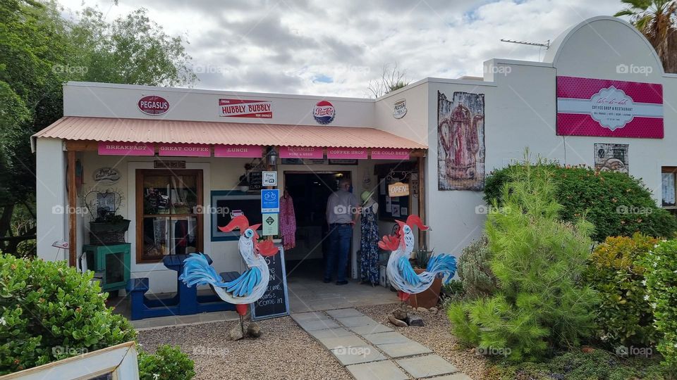 Little shop. Small town.  Prins Albert South Africa