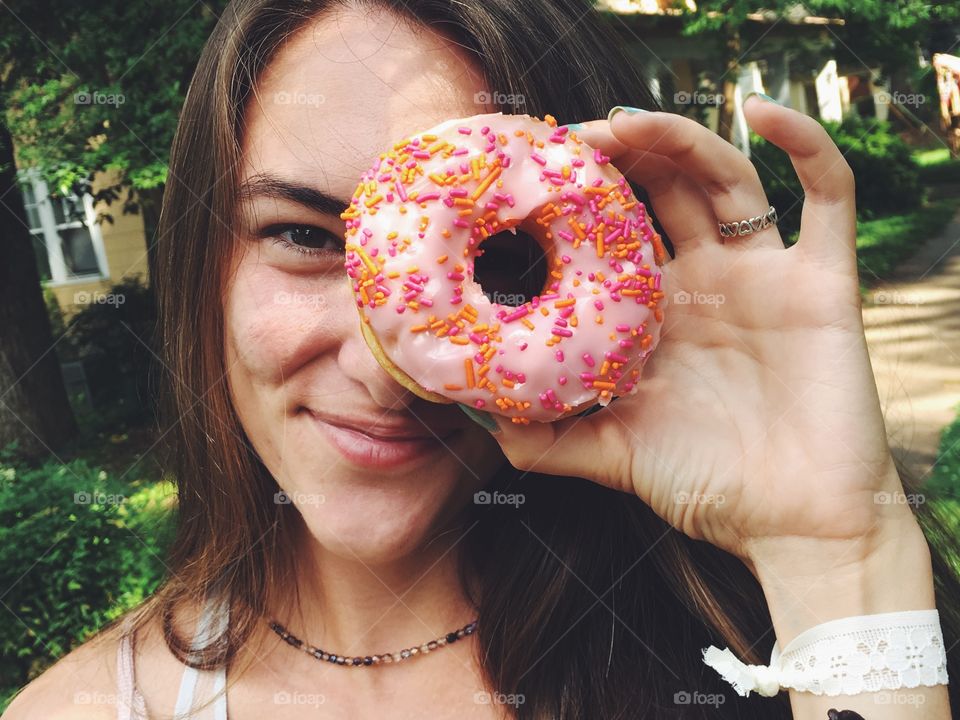 Happiness is often found in donuts