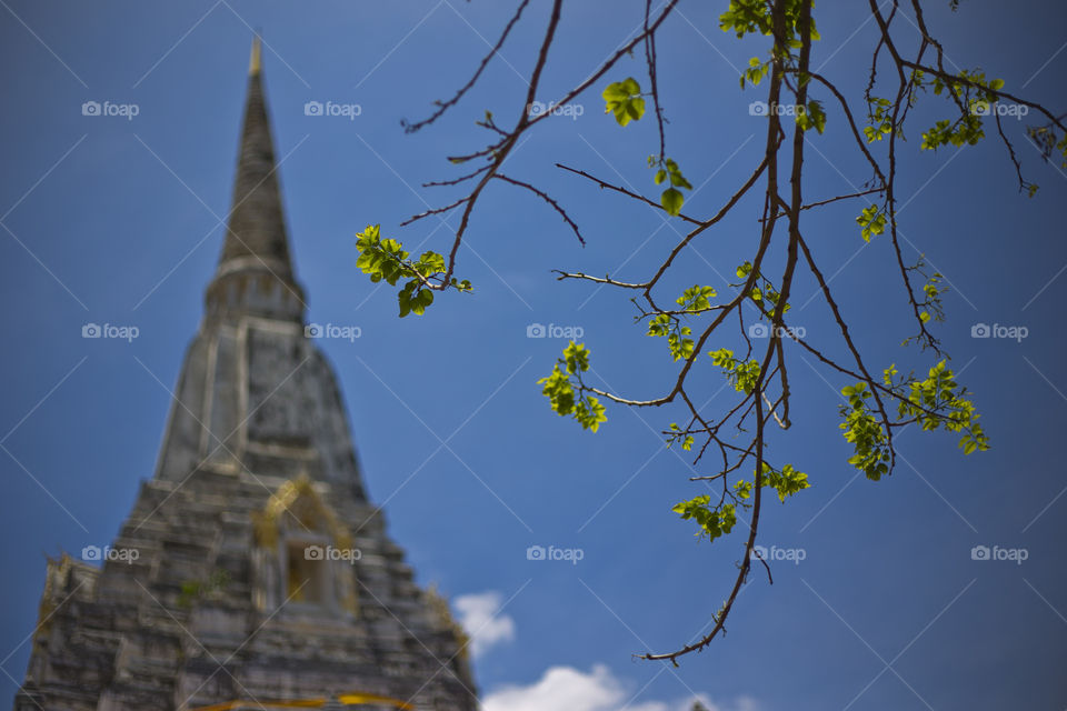 Buddhist temple in ancient capital of Siam Ayuthaya Thailand