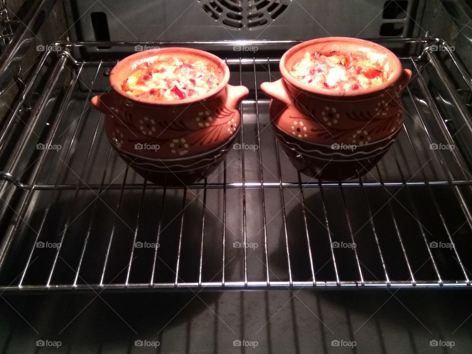 горшочек с картошкой и мяском