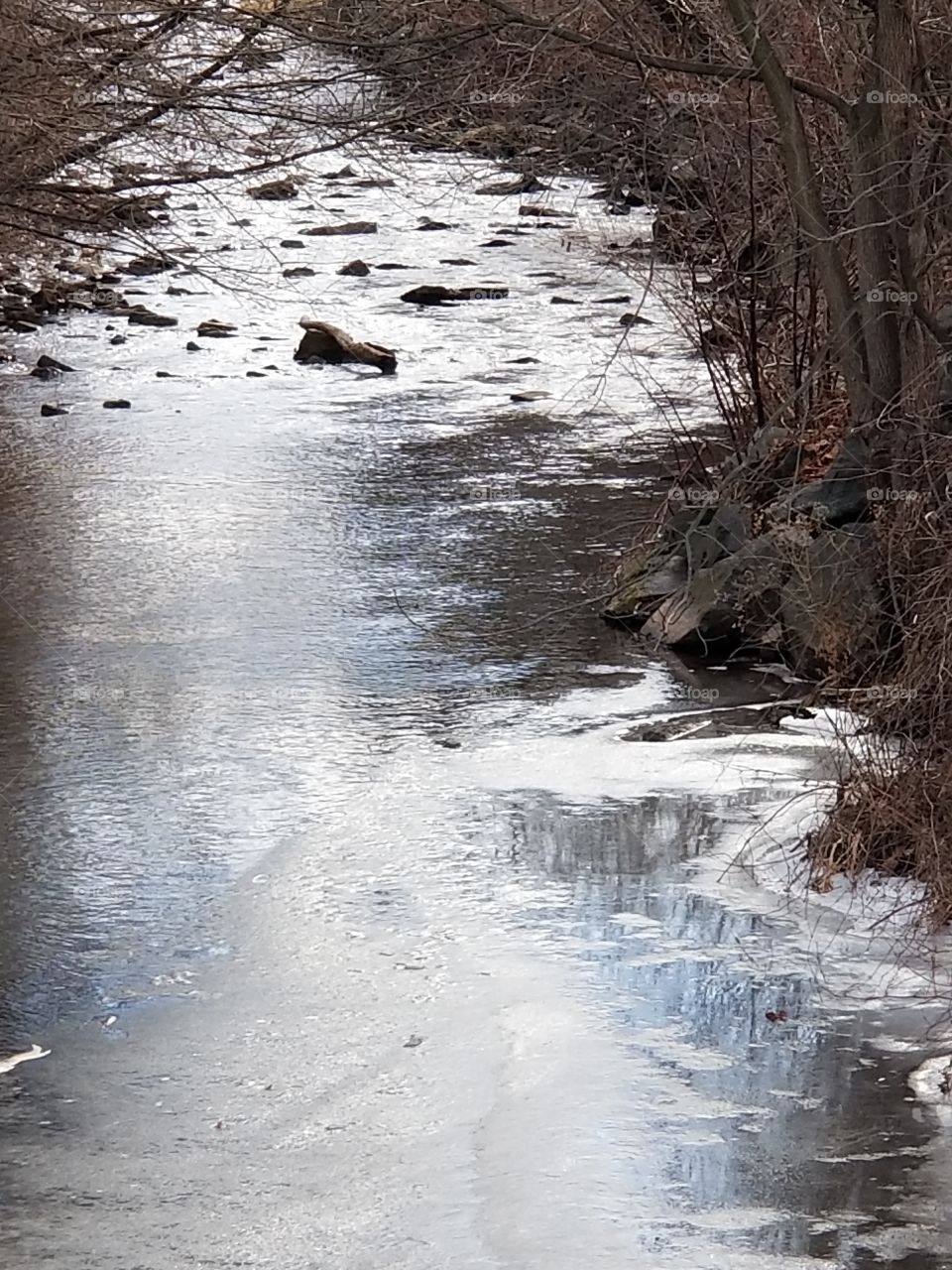 icy river
