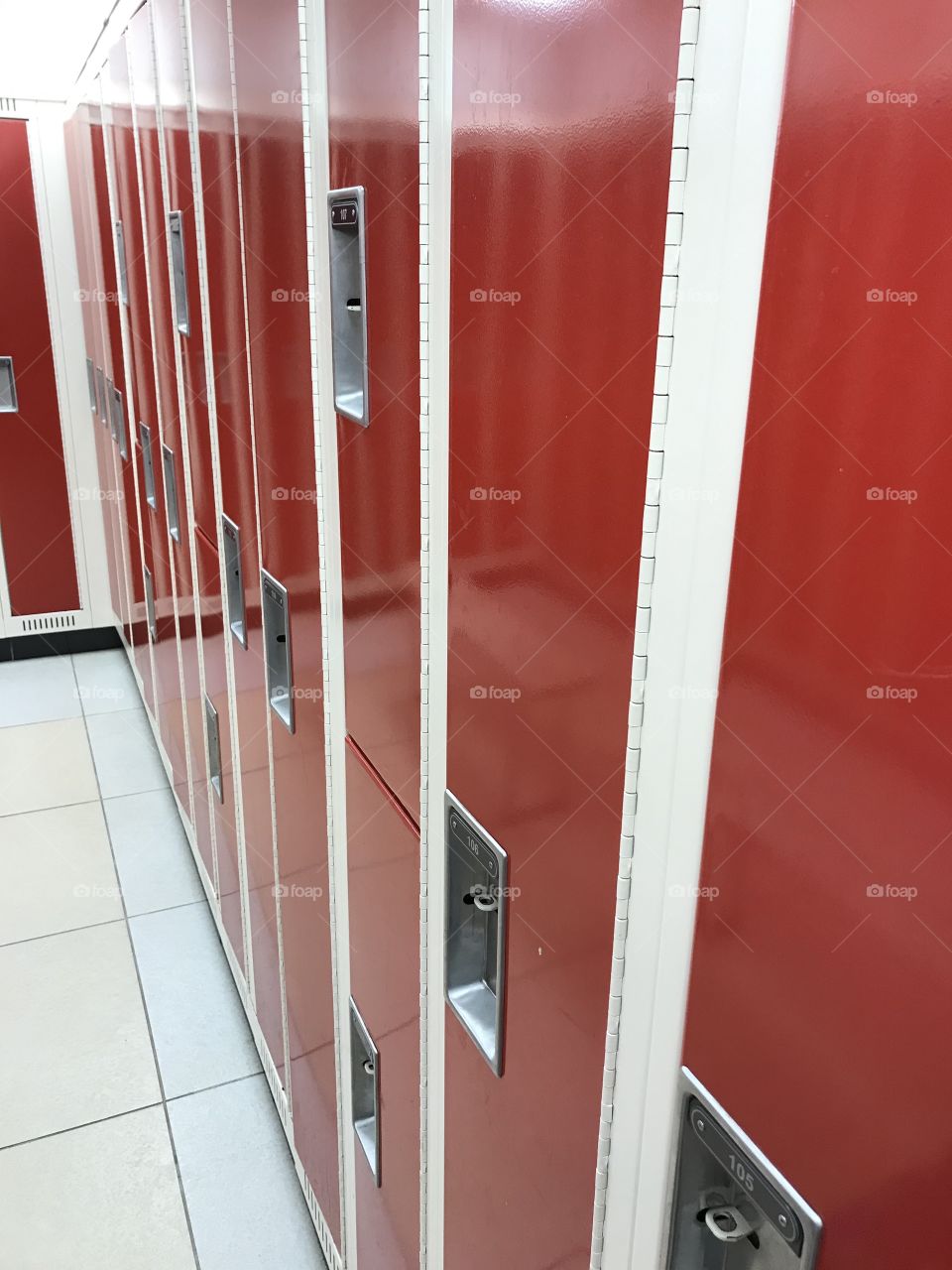 Red lockers