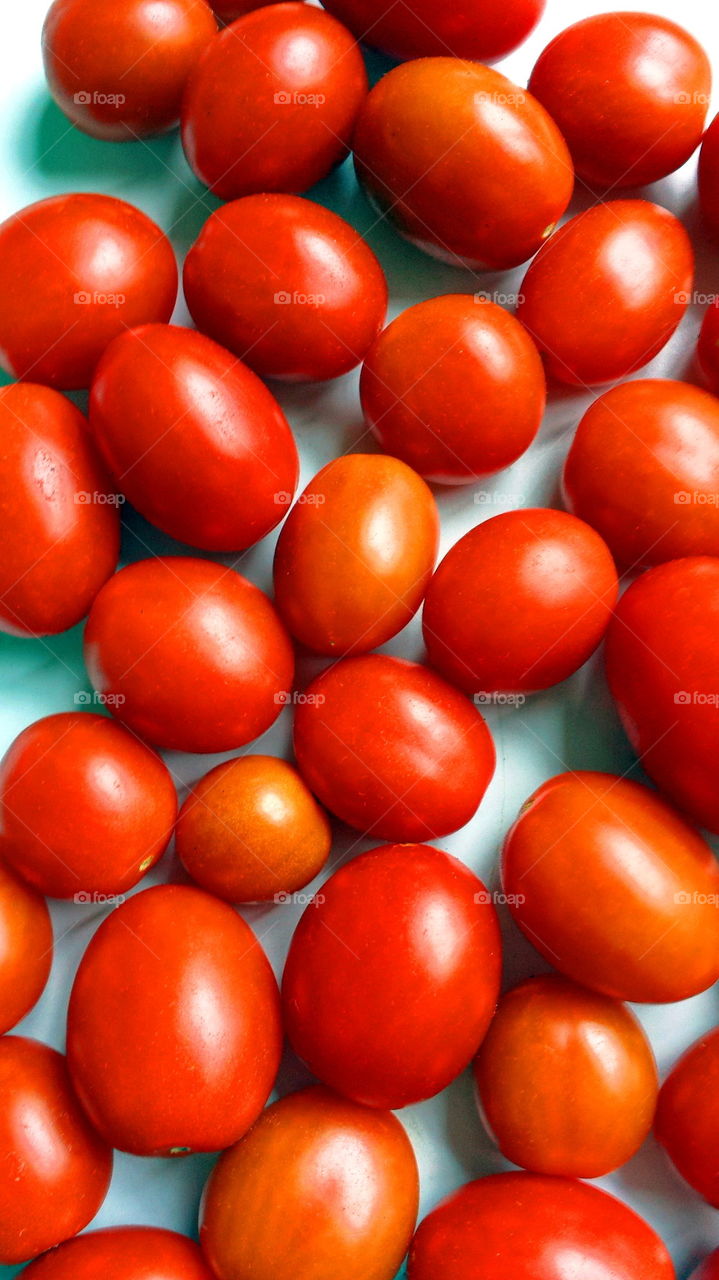 High angle view of tomato