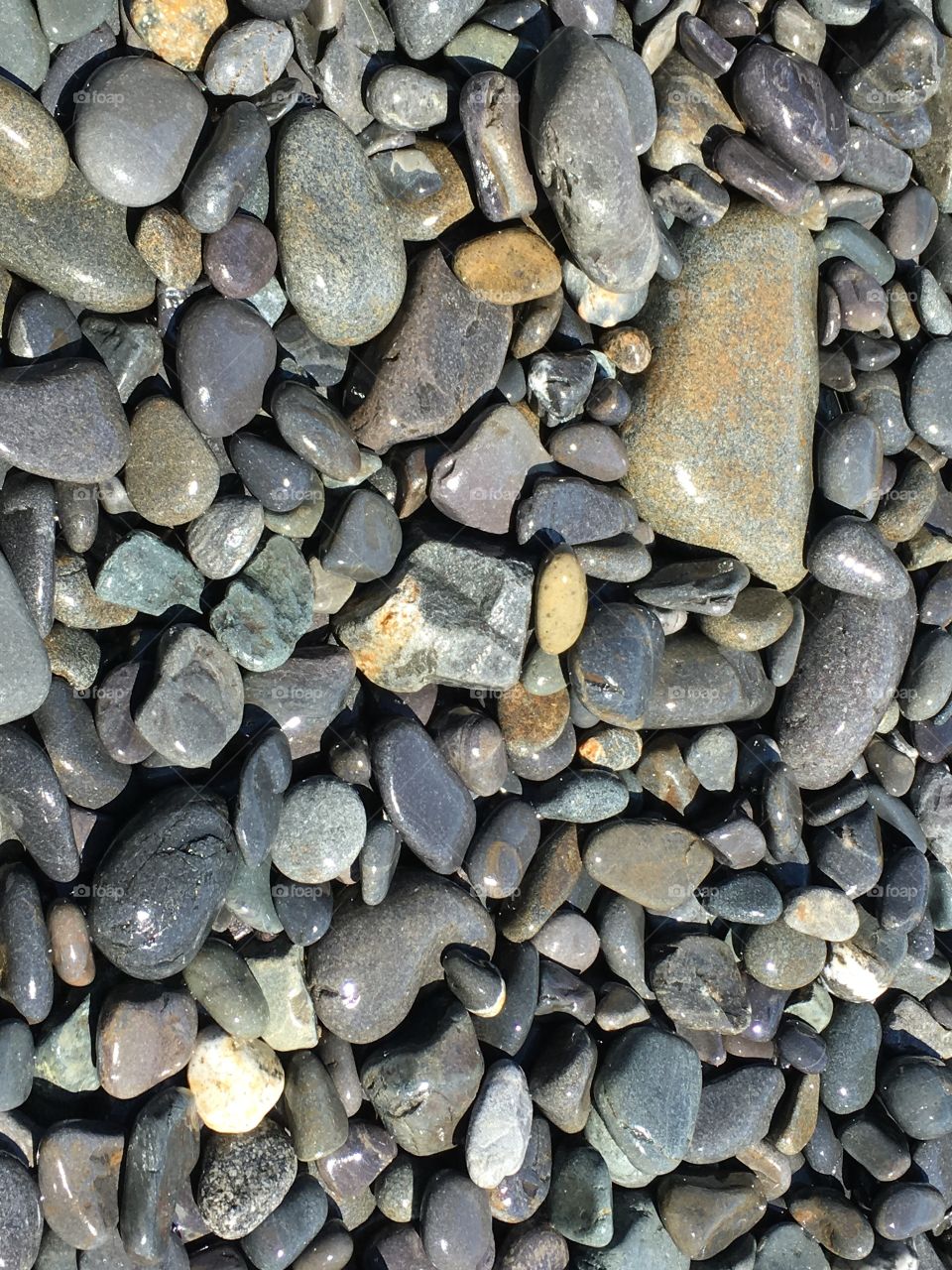 Ocean softened rocks