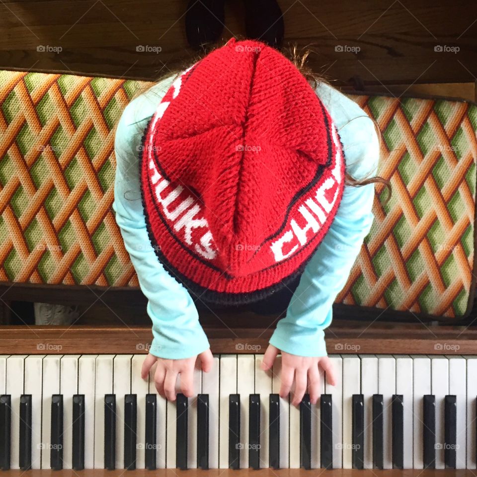 Girl at piano