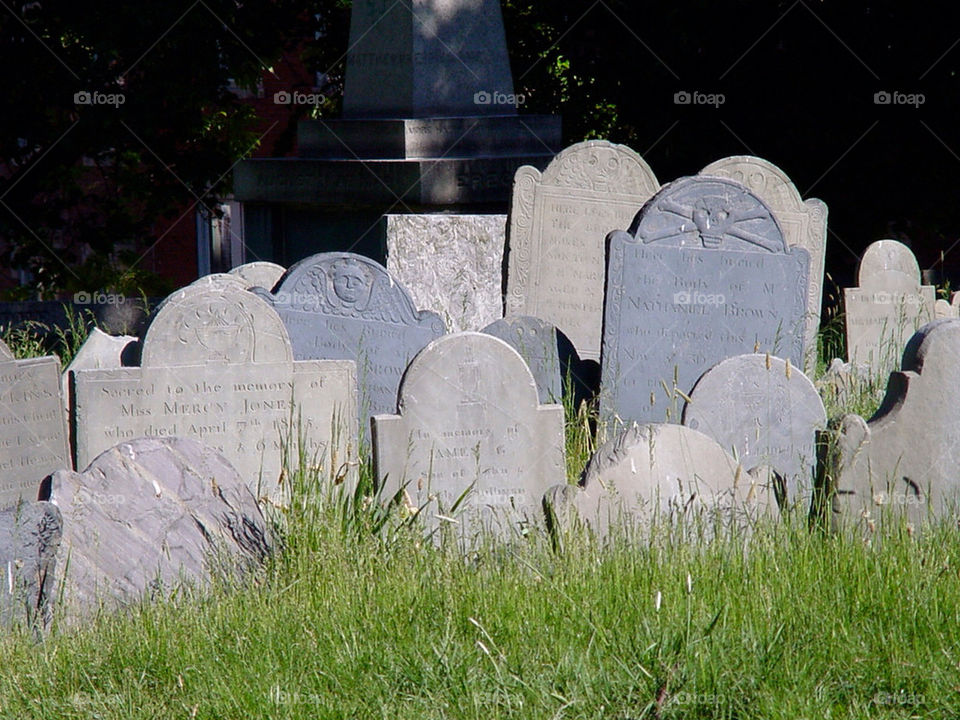 grass boston graveyard colonial by pepsilovr