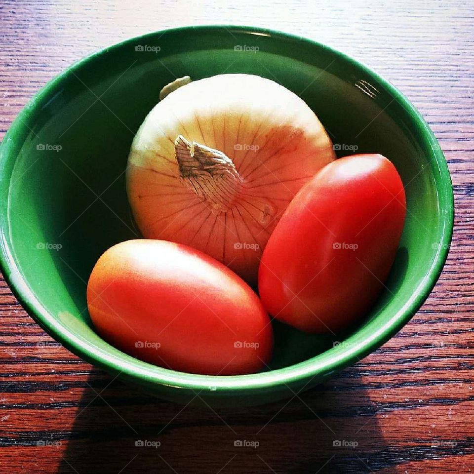 Tomatoes & onion