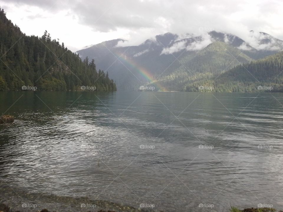 Rainbow on Baker Lake