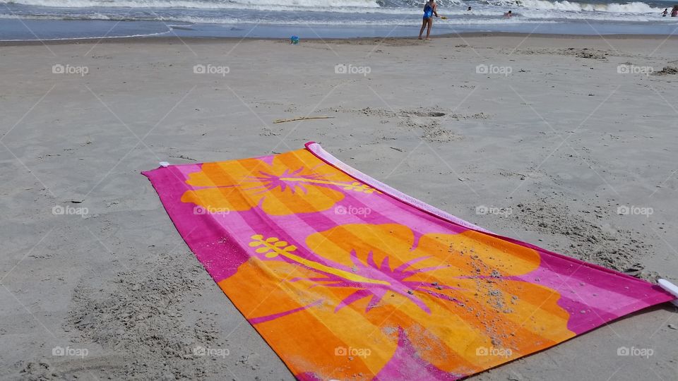 Sandy towel