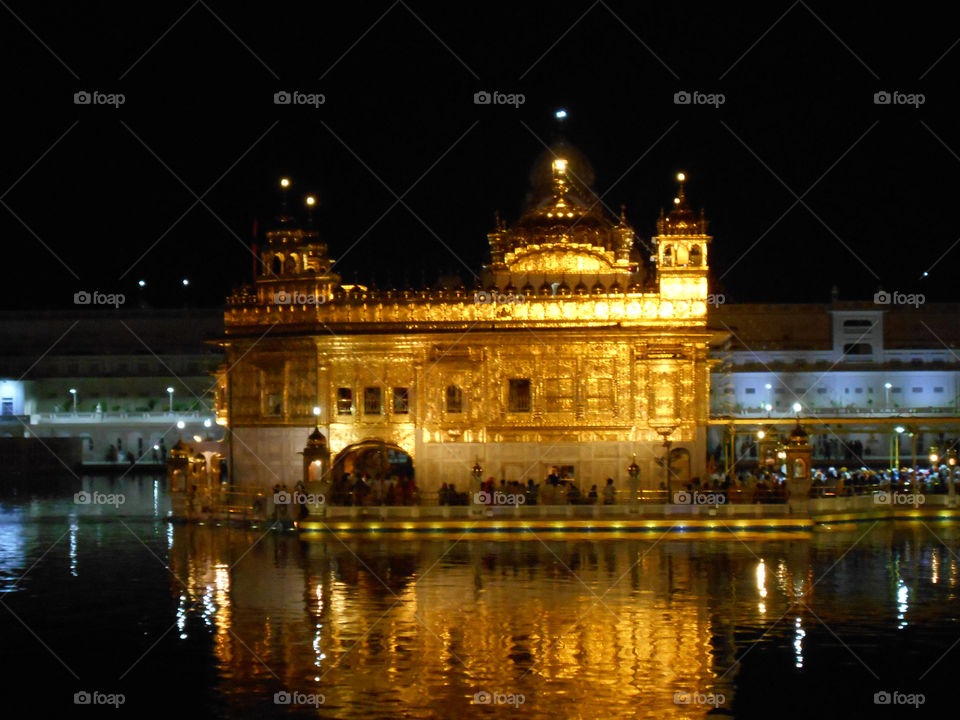 Golden Temple - Centre of Sikh Religion. Also called Harjinder Sahib