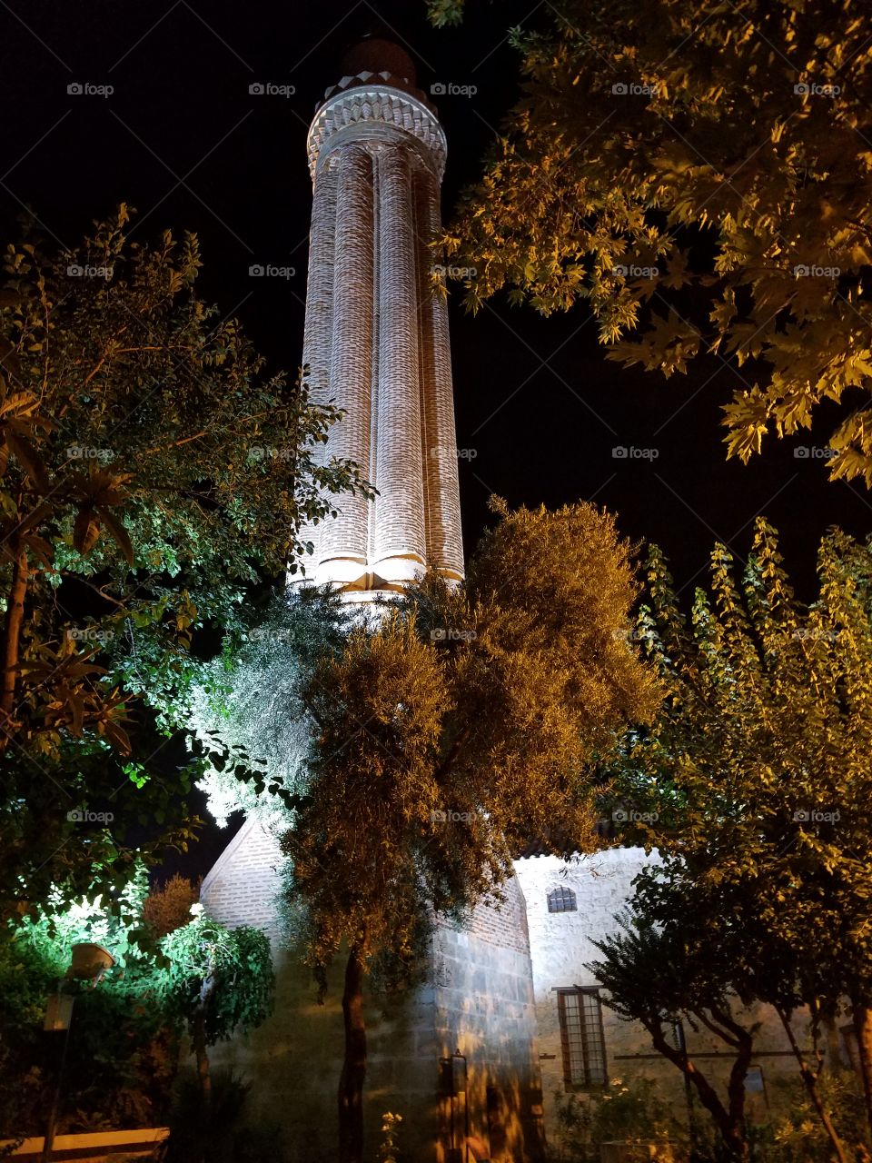 watch tower in old town antalya turkey