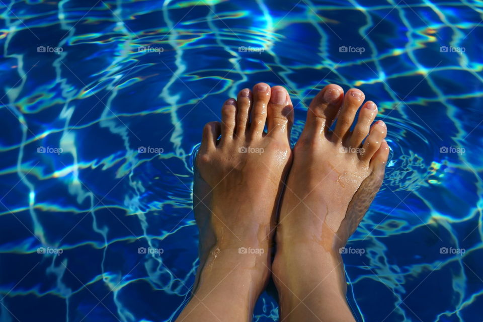 feet in a pool