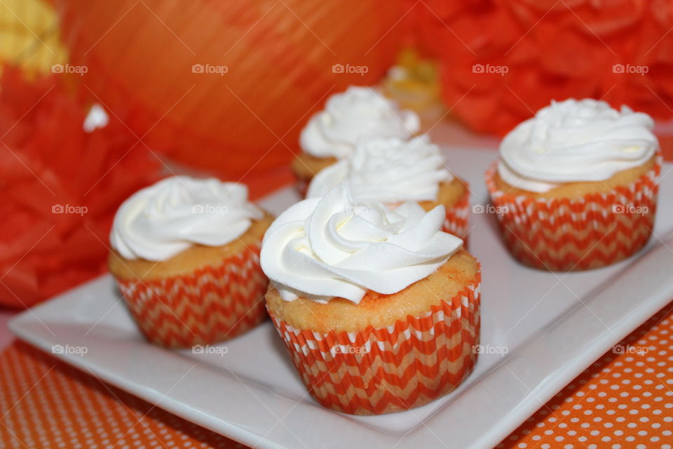 Orange Cupcake 
