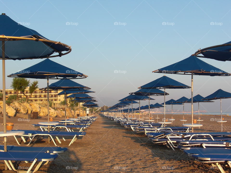 Rhethymno beach in Crete