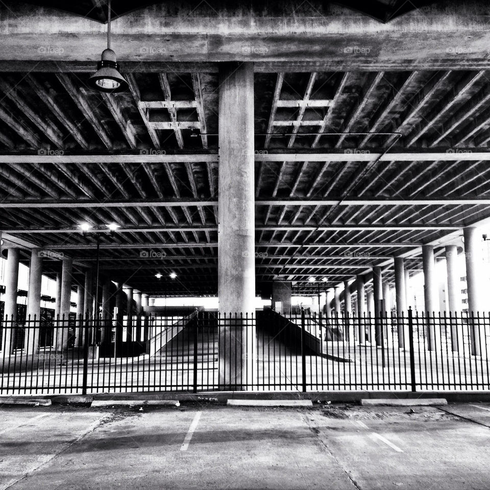 lines architecture parking black and white by jasonoleham