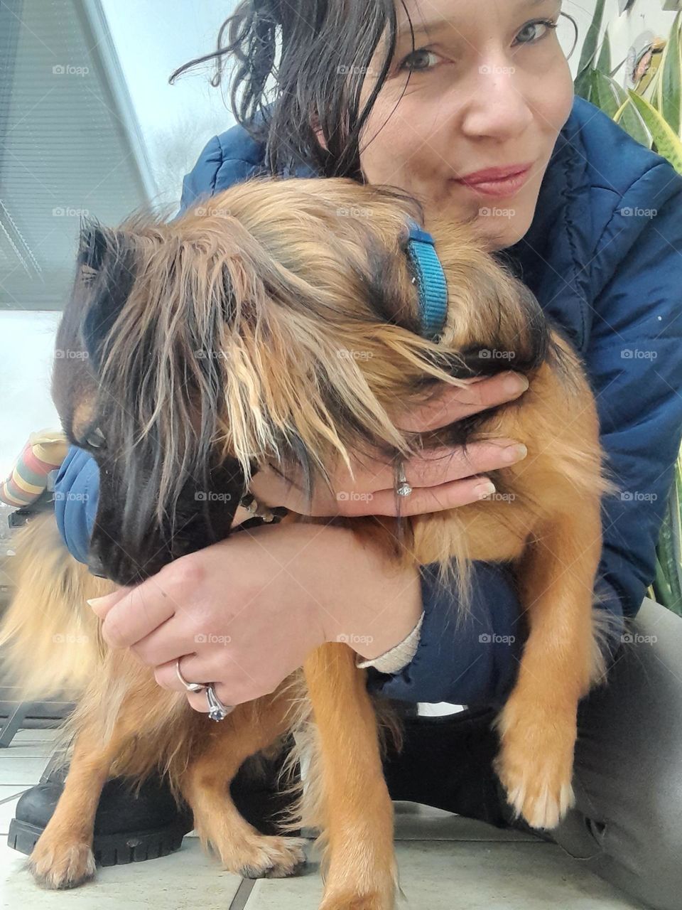 Dog loves his boss micky