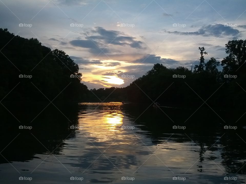 Georgia river sunset