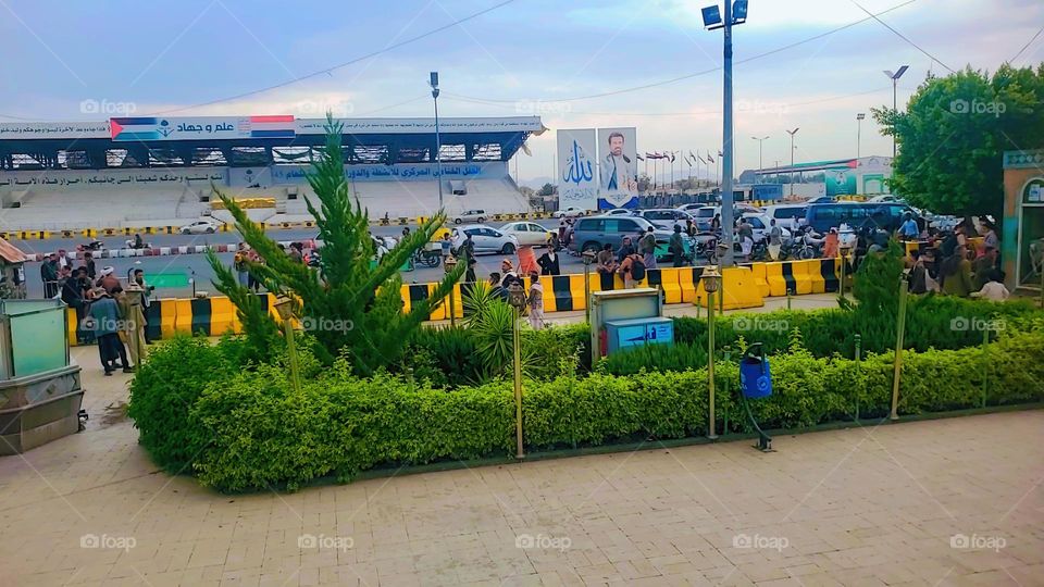 Glory be to God, the magnificent and picturesque view and the natural green trees are a view that is nothing more wonderful than it