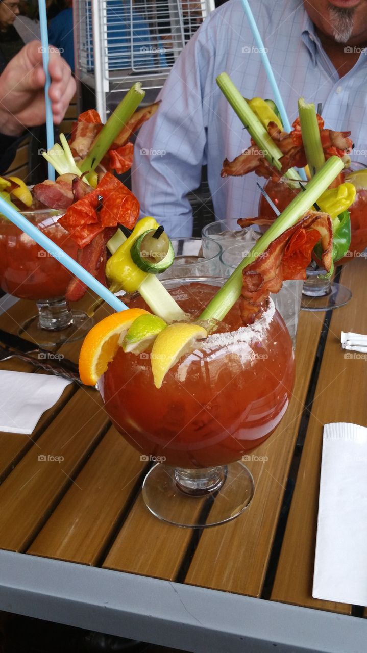 huge 32 oz  Bloody Mary