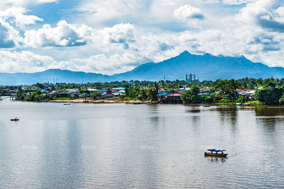 Scenery by the Sarawak River in Kuching Malaysia