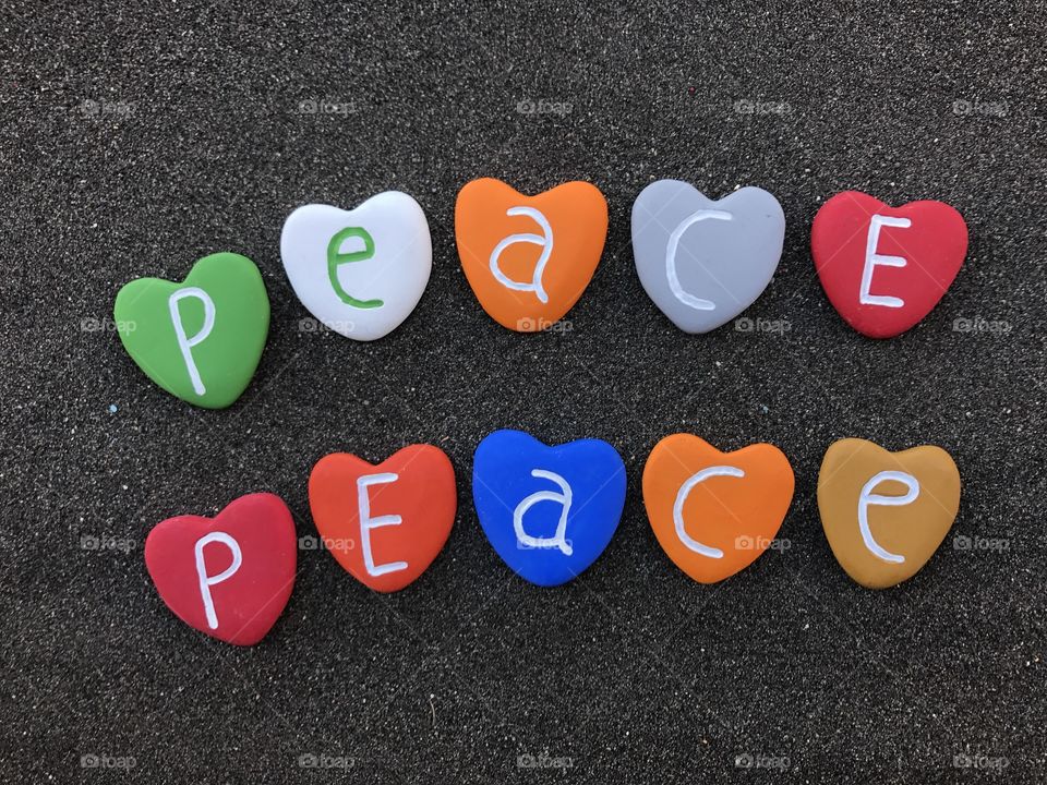 Double peace everywhere in the world