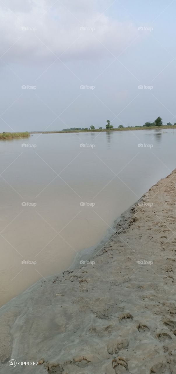 beautiful river on the way to side