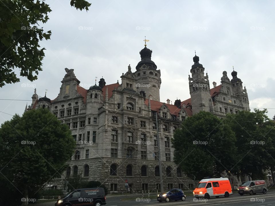 Old buildings in Leipzig 