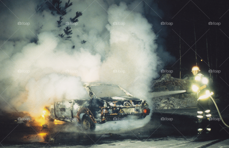 car fire smoke rescue by MagnusPm