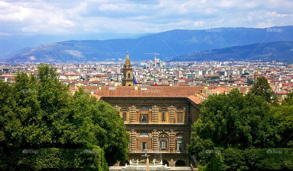 View of a city ,florence, italy