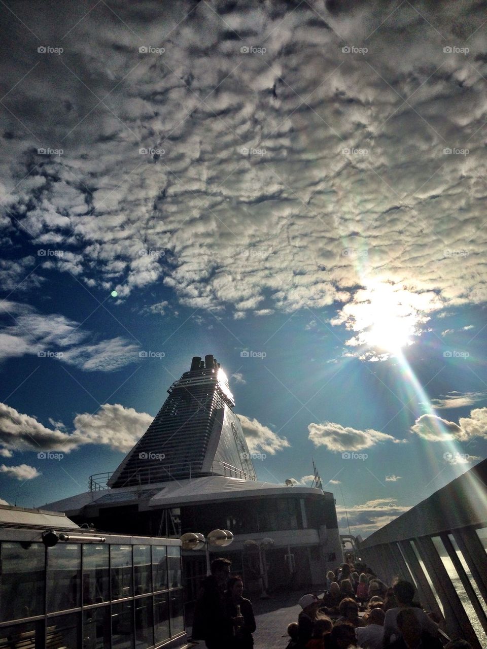 Blue Sky with white clouds