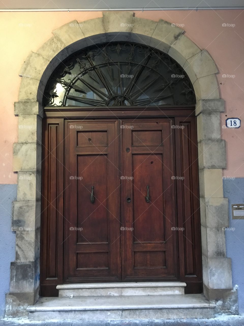 Classic wooden door, Padova