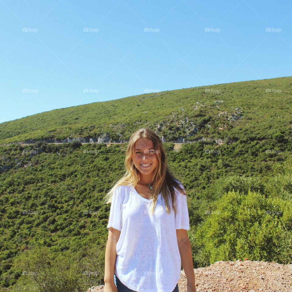 Portrait of happy woman