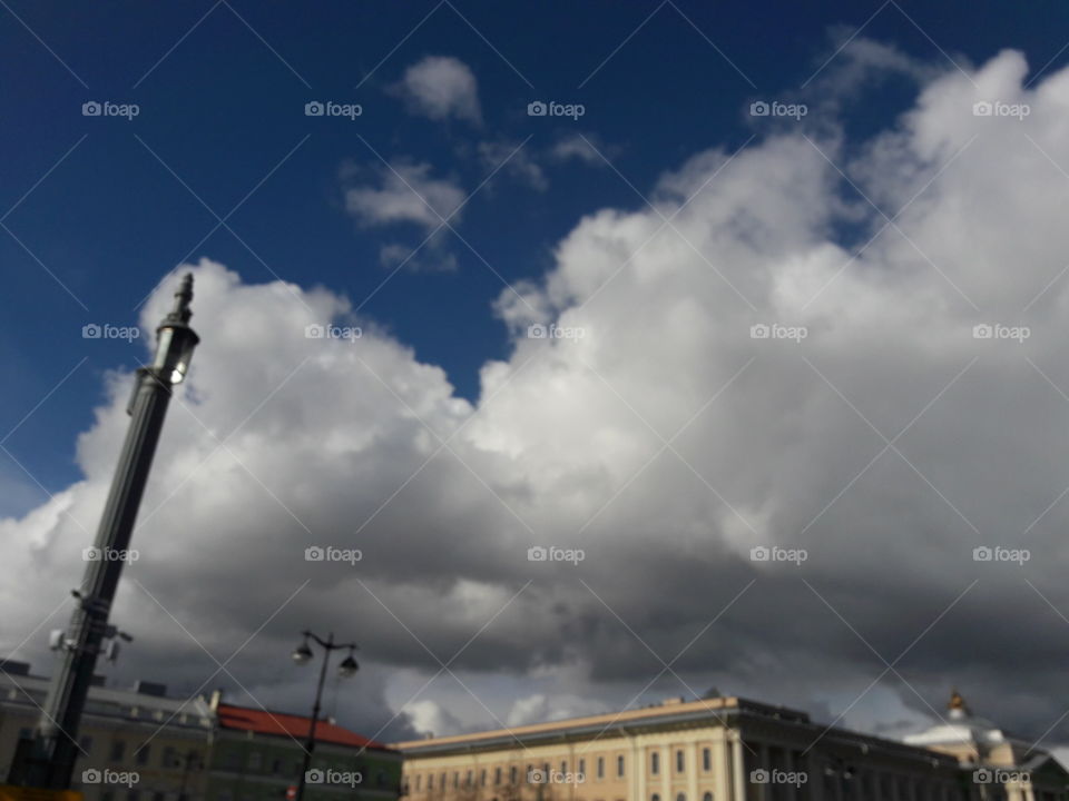 nature wild clouds sky blue white weather storm heaven view