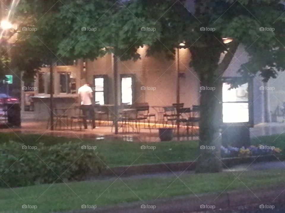 an enchanting Starbucks in the city with so much greenery around. There must be something stimulating in the water.