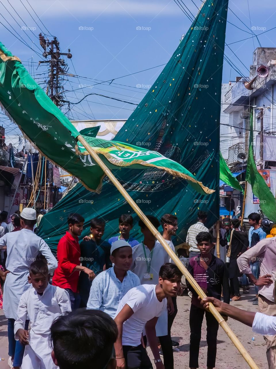 Indian people celebrating Indian festival