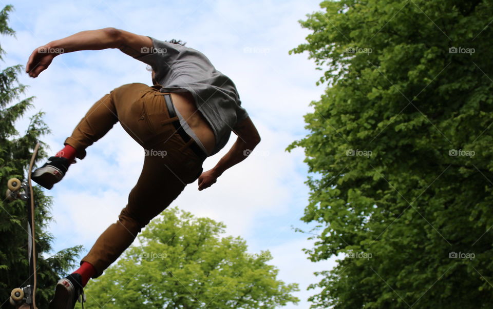 Skateboarding. Skateboarding