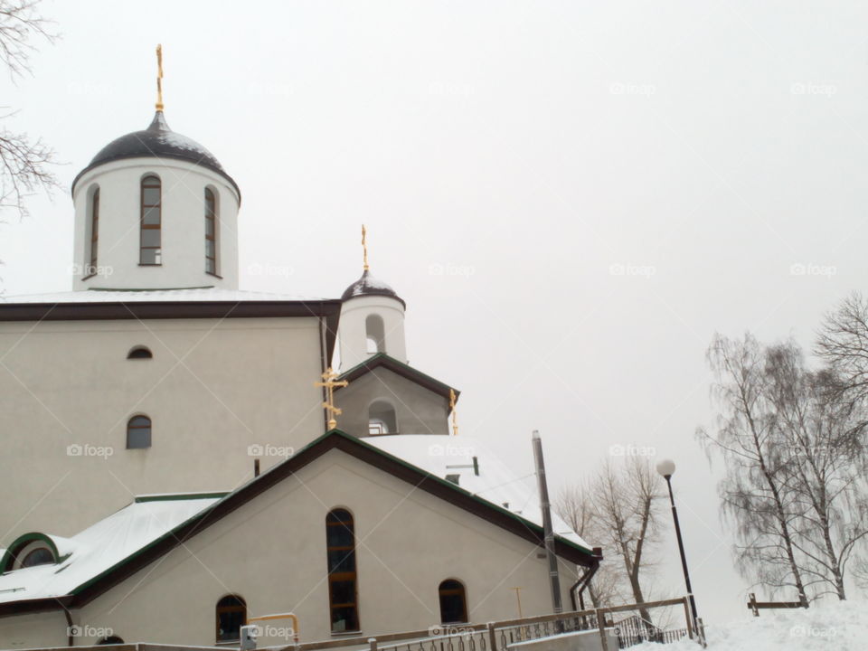 Church, Architecture, Religion, No Person, Cross