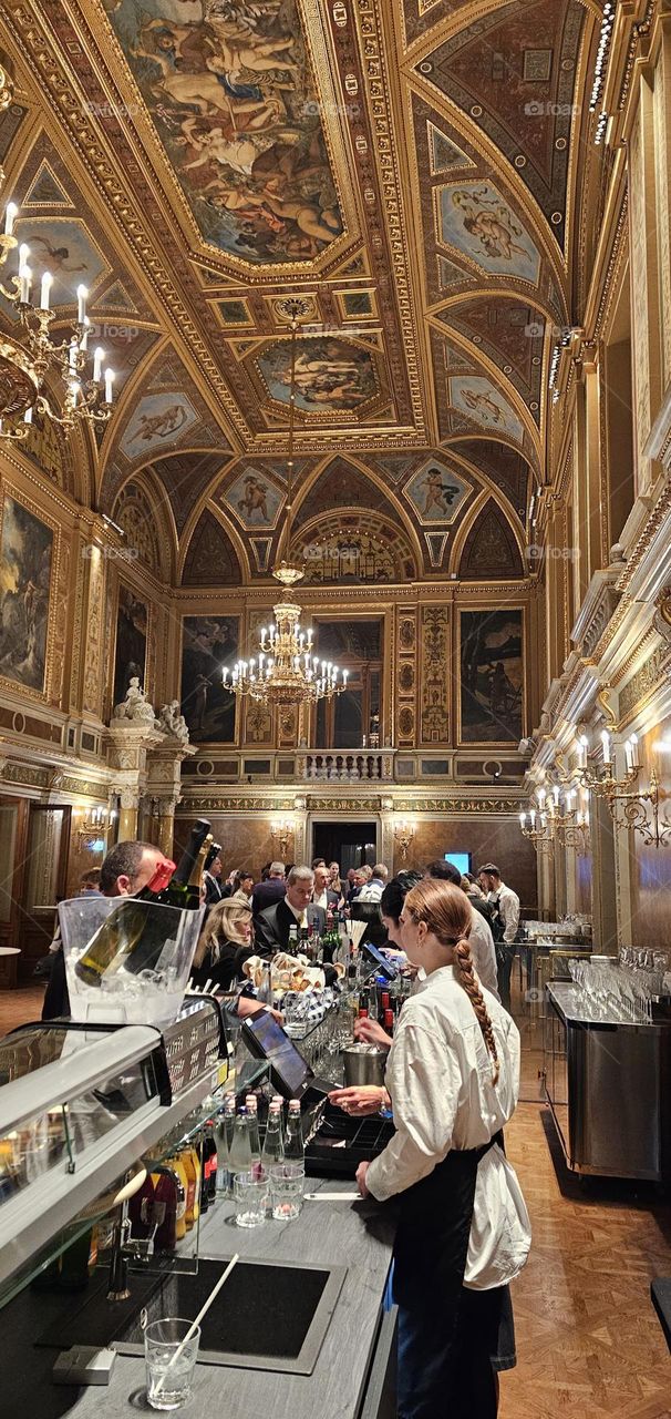 foyer de l'opéra de Budapest