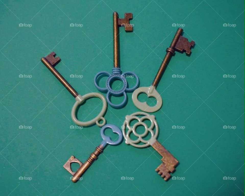 Keys#antique#colors#forms