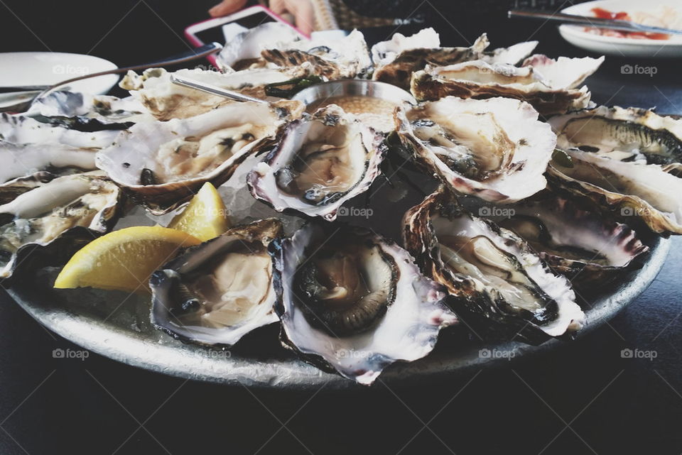 Happy hour oysters
