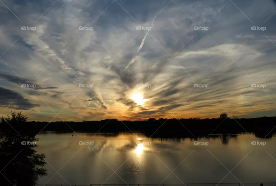 swirling clouds